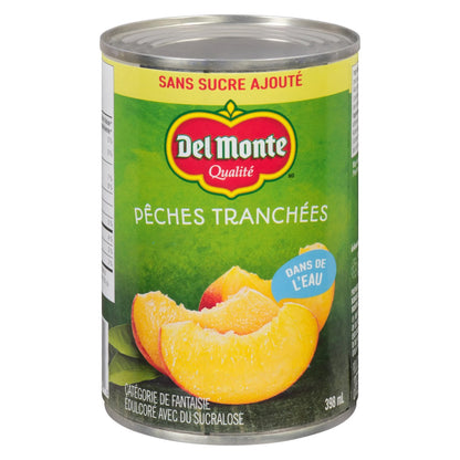 Del Monte In Water Sliced Peaches, 398 mL