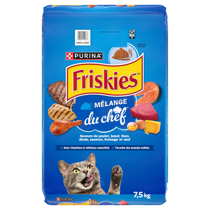 Friskies Chef's Blend Dry Cat Food, 7.5 kg