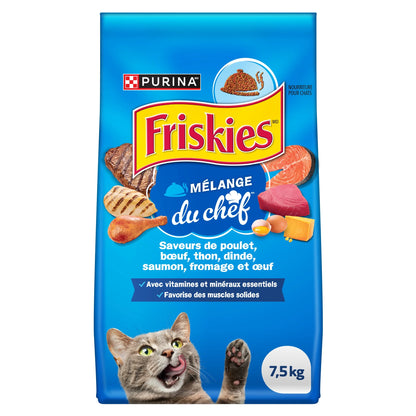 Friskies Chef's Blend Dry Cat Food, 7.5 kg