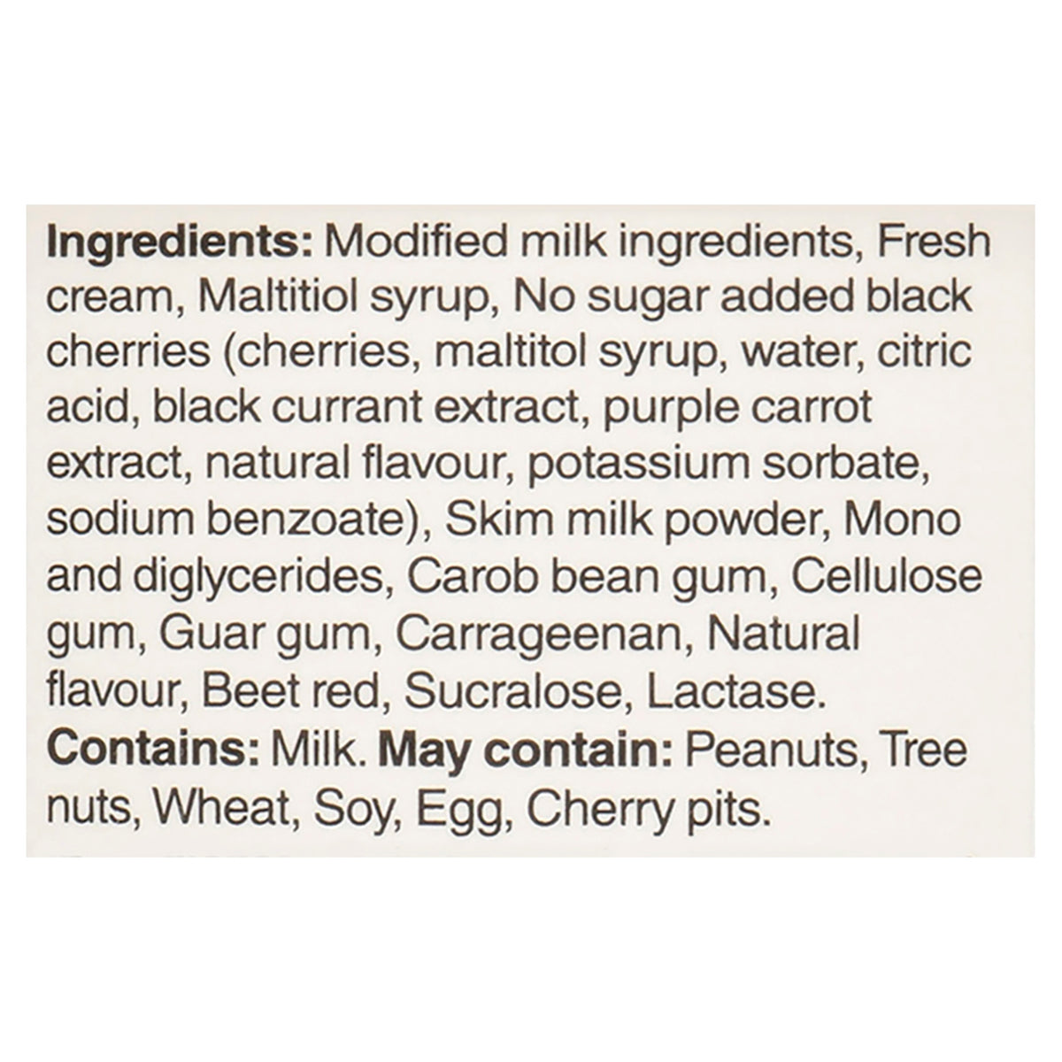 Chapman's No Sugar Added Lactose Free Black Cherry Ice Cream, 1 L