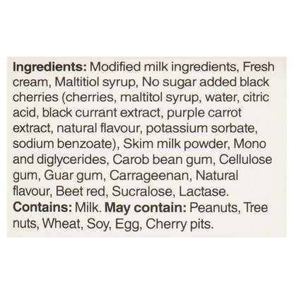 Chapman's No Sugar Added Lactose Free Black Cherry Ice Cream, 1 L