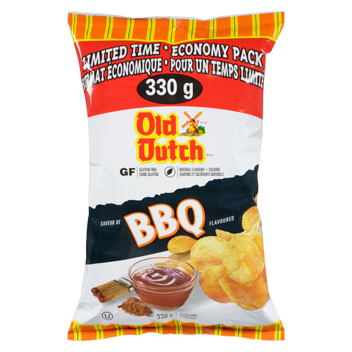 Old Dutch BBQ Potato Chips, 330 g