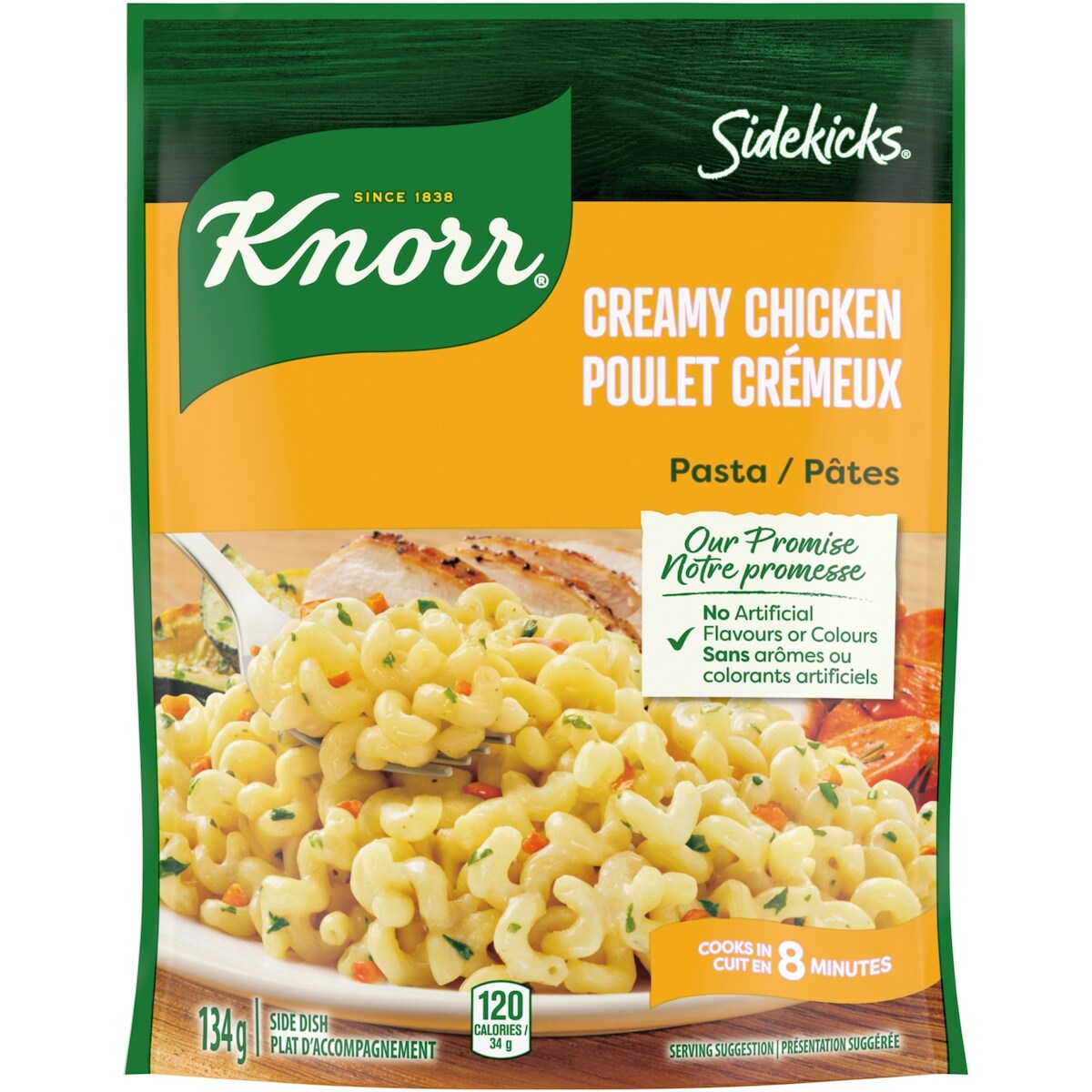 Sidekick Pasta Creamy Chicken, 134 g