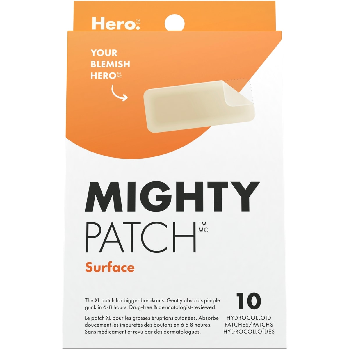 Hero Cosmetics Mighty Patch Surface, 10 patches