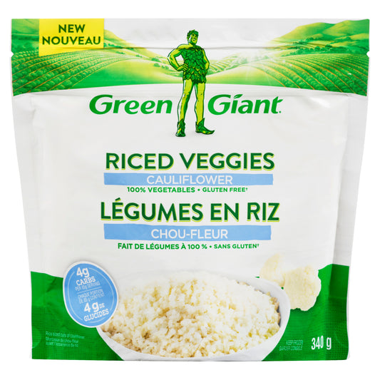 Green Giant Frozen Riced Veggies Cauliflower, 340 g