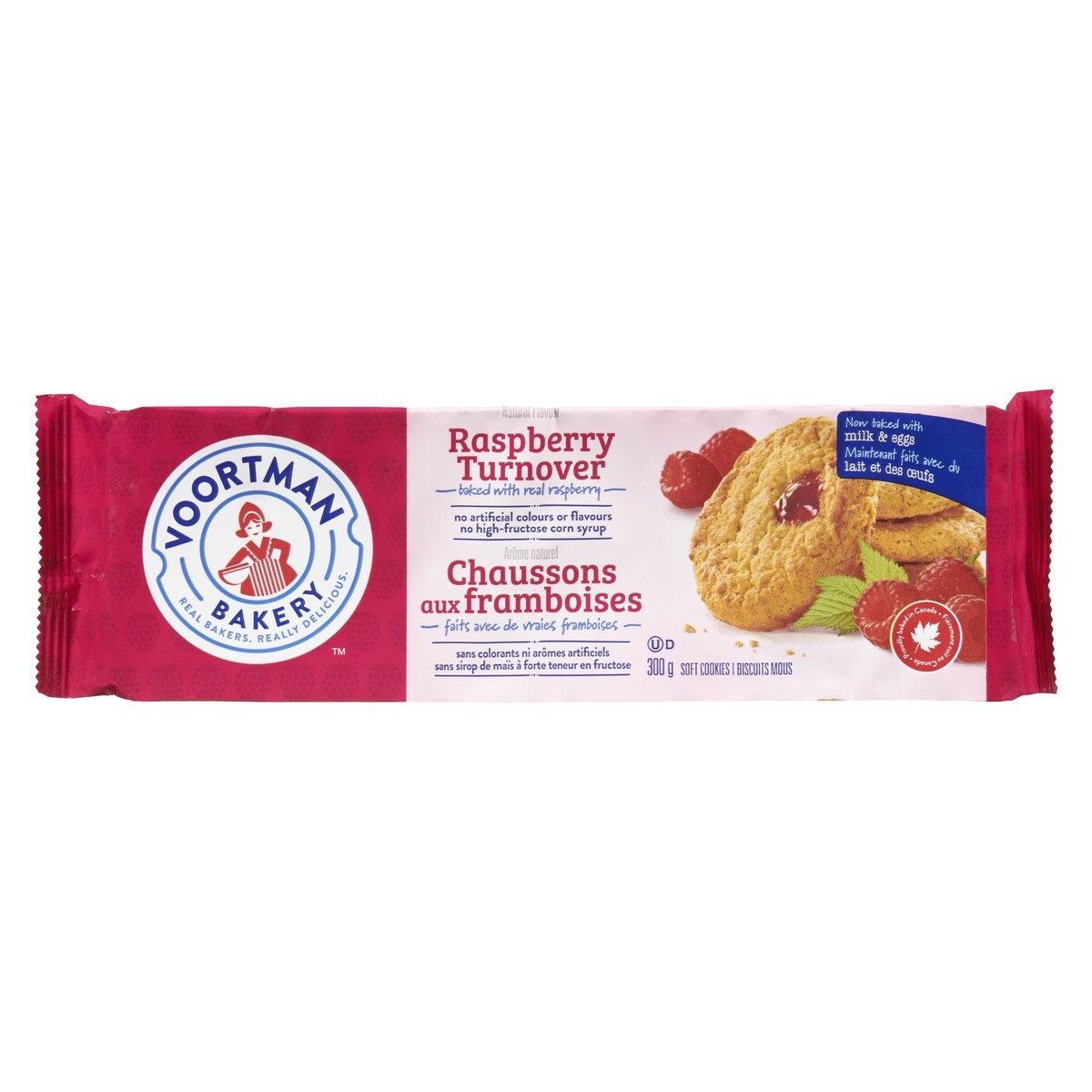 Voortman Turnovers, Raspberry, 300 g