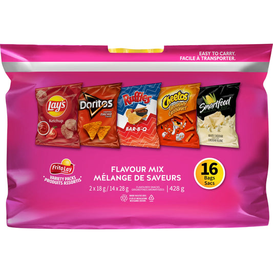 Frito-Lay Flavour Mix Snacks Variety Pack 16 bags 428g