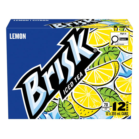 Brisk Lemon Iced Tea, 12 × 355 mL