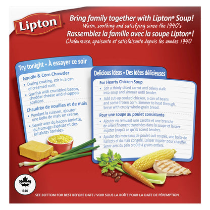 Lipton Chicken Noodle Soup Mix, 16 Bowls, 338 g