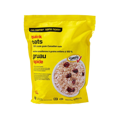 No Name Quick 100% Whole Grain Oats, 1 kg