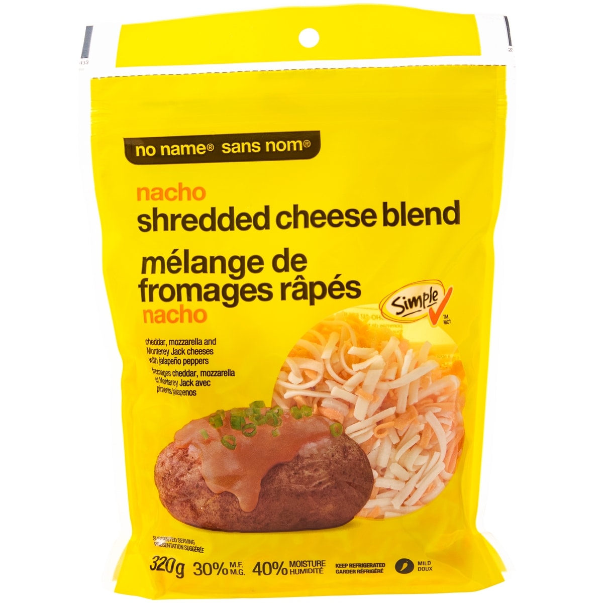 No Name Nacho Shredded Cheese Blend 320g