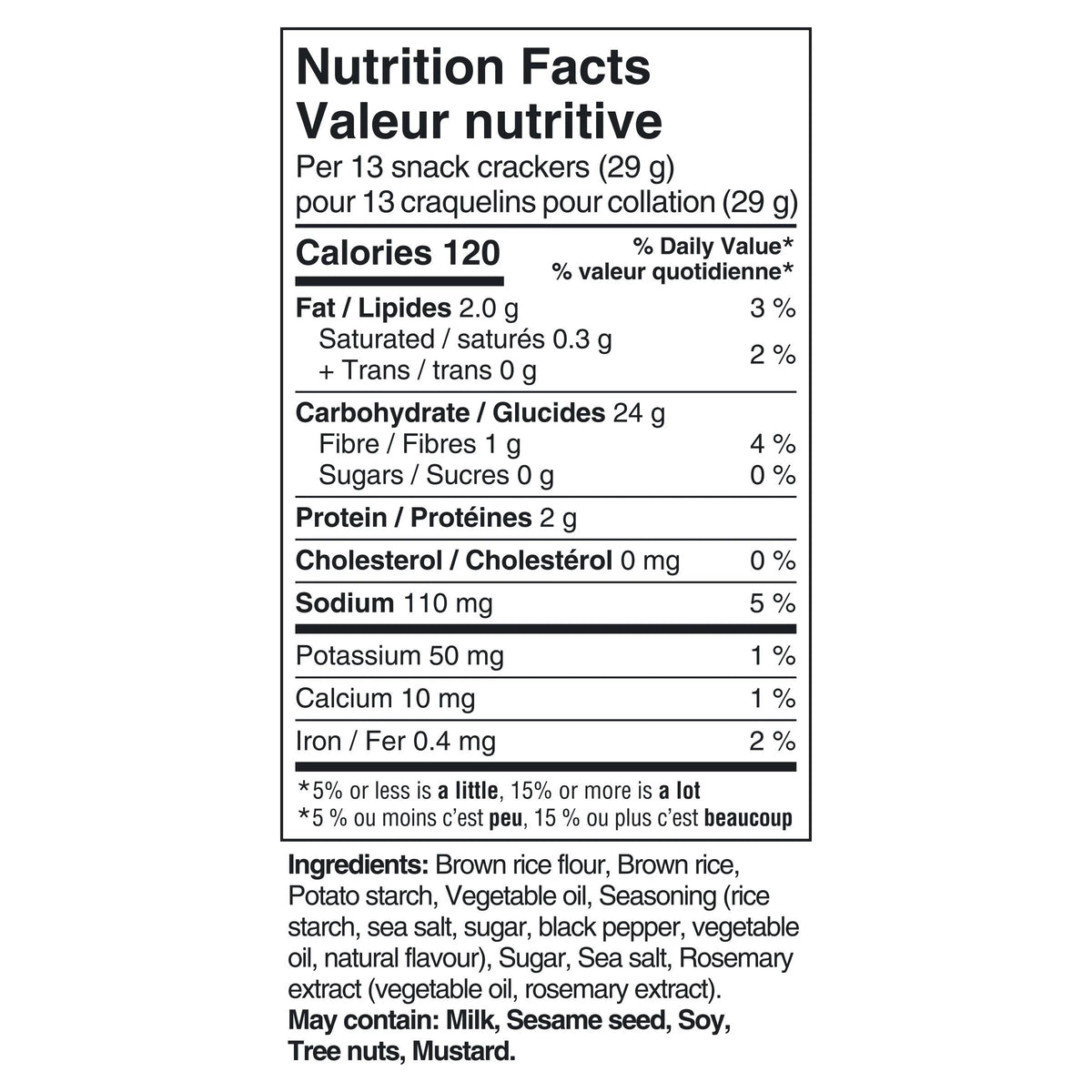 Christie Good Thins Sea Salt & Pepper Rice Crackers, 100 g