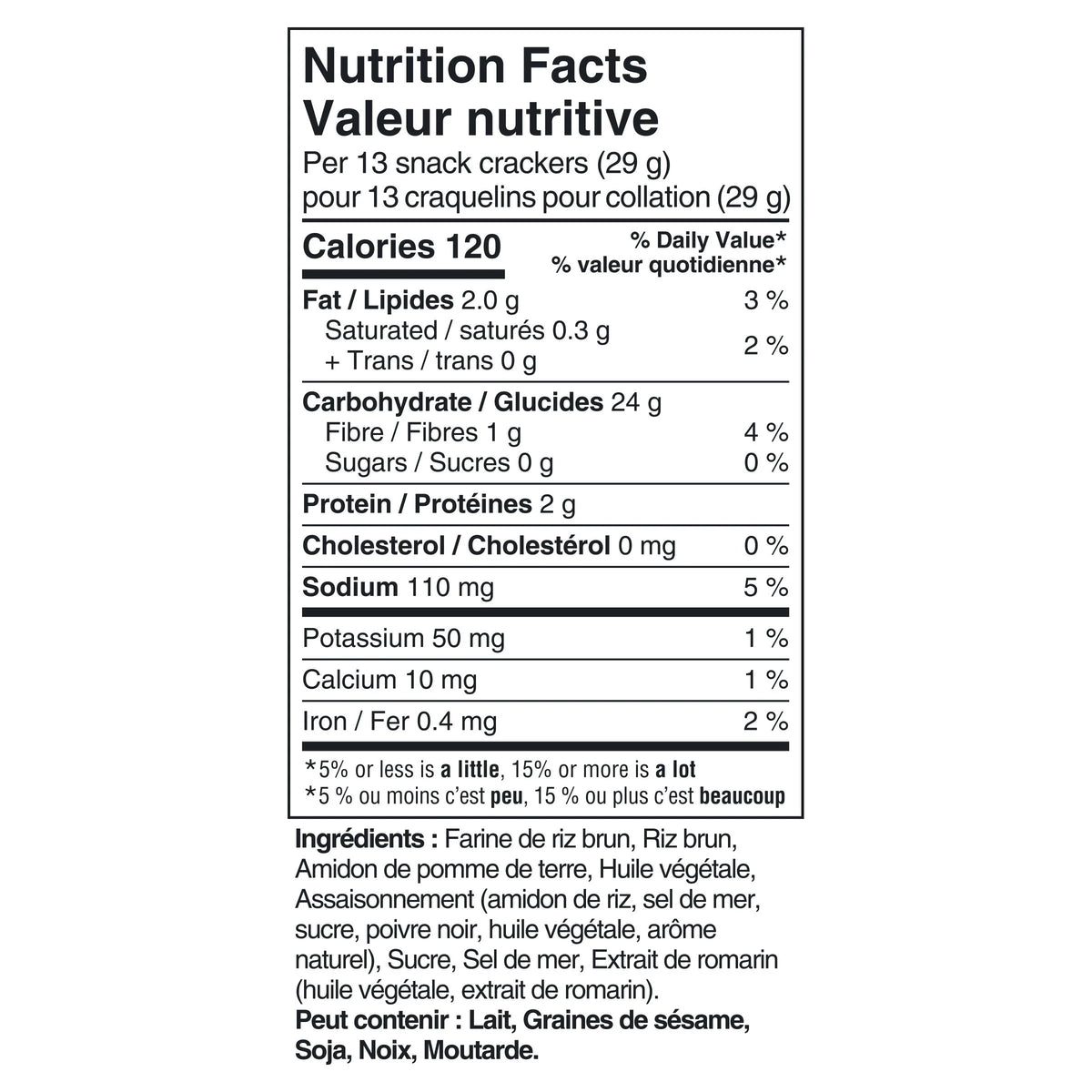 Christie Good Thins Sea Salt & Pepper Rice Crackers, 100 g
