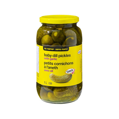 No Name Baby Dill Pickles with Garlic, 1 L