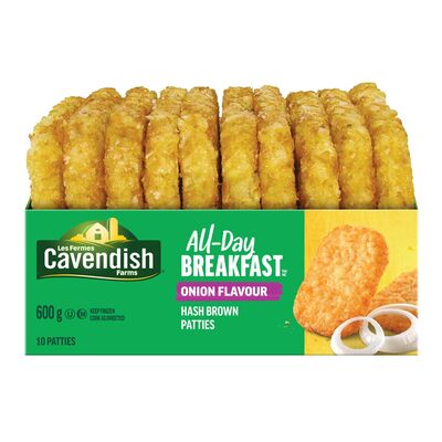 Cavendish Farms Frozen Onion Hash Brown Patties, 600 g
