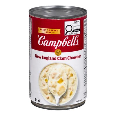 Campbell's Ready-to-Serve New England Clam Chowder Soup, 515 mL