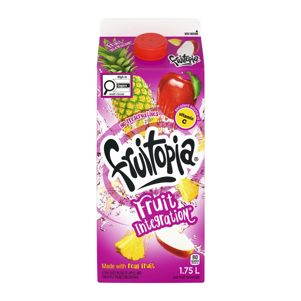 Fruitopia Fruit Integration Gable-top, 1.75 L