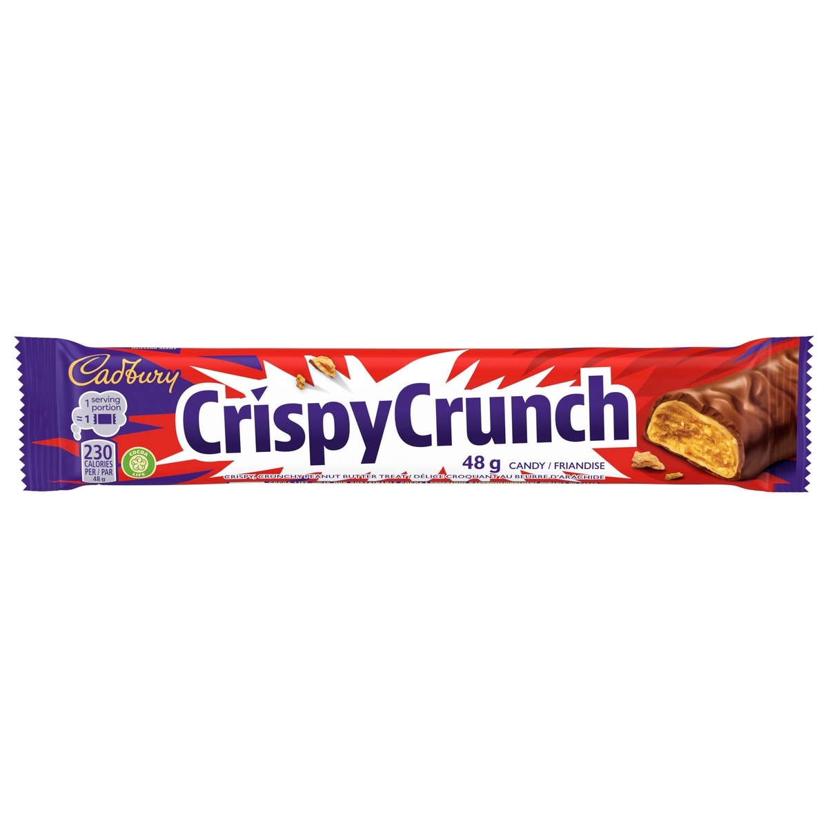 Cadbury Crispy Crunch Singles Chocolate Bar, 48 g