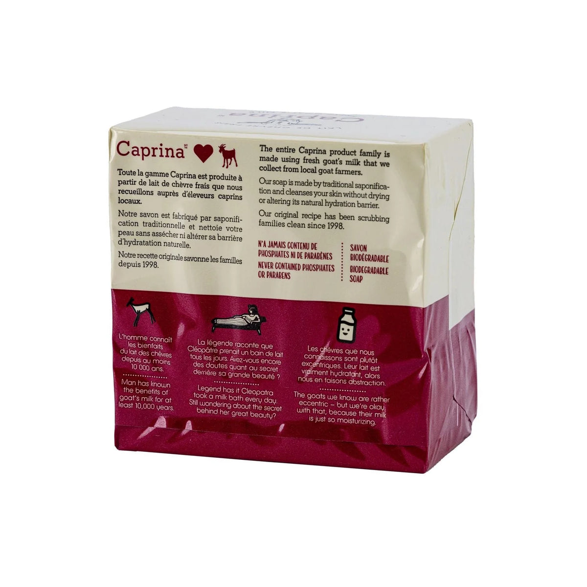 Caprina Legendary Fresh Goat's Milk Soap Original Formula, 3 × 90 g