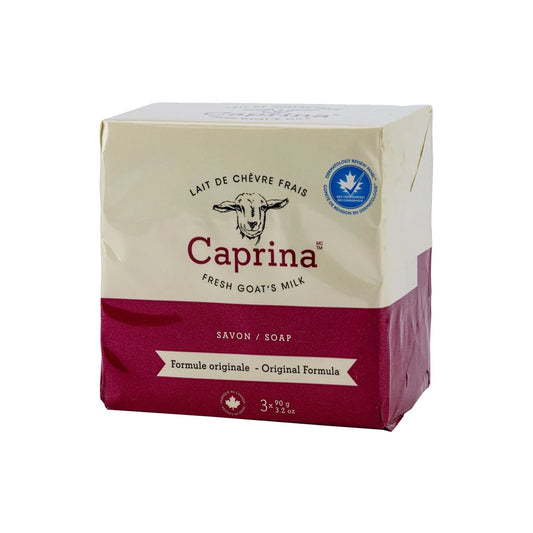 Caprina Legendary Fresh Goat's Milk Soap Original Formula, 3 × 90 g