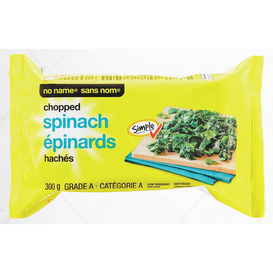 No Name Frozen Chopped Spinach, 300 g