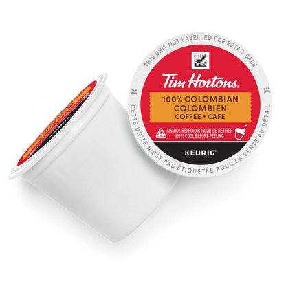 Tim Hortons 100% Colombian Dark-Medium Roast Coffee Pods, 30 Count