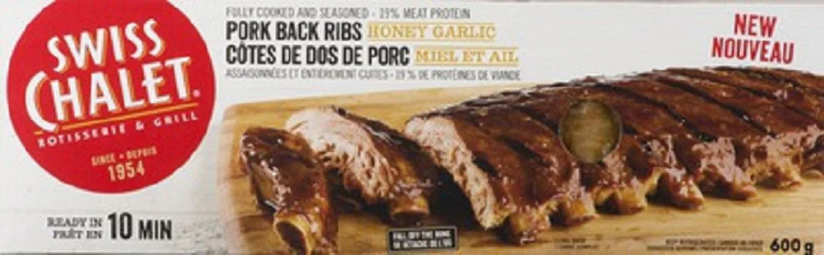 Swiss Chalet Honey Garlic Pork Back Ribs, 600 g