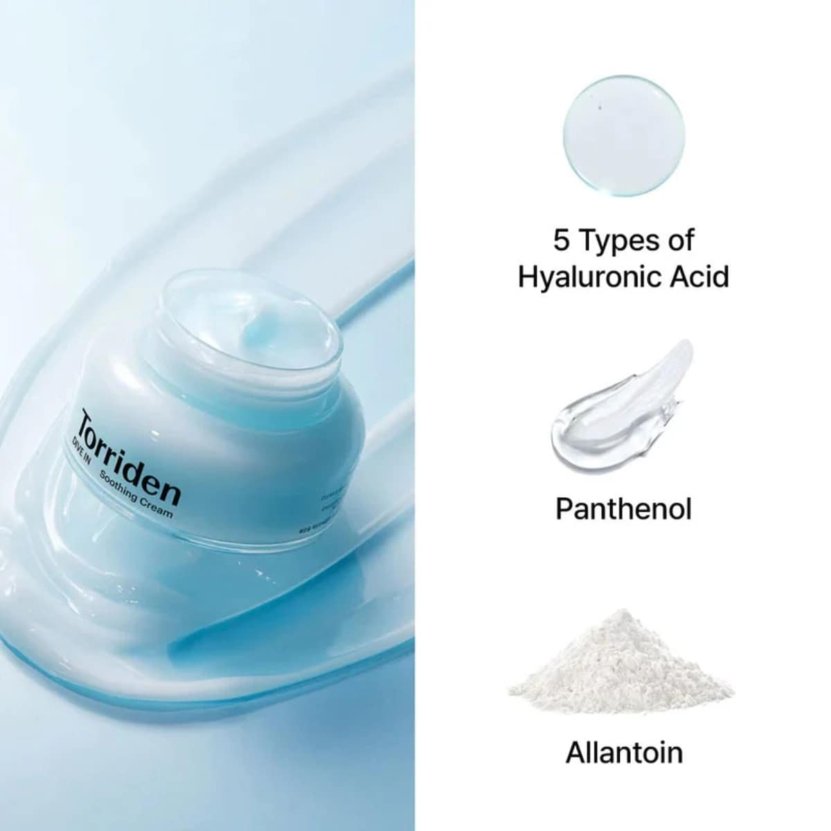 Torriden Dive-In Low Molecular Hyaluronic Acid Soothing Cream, 100 mL