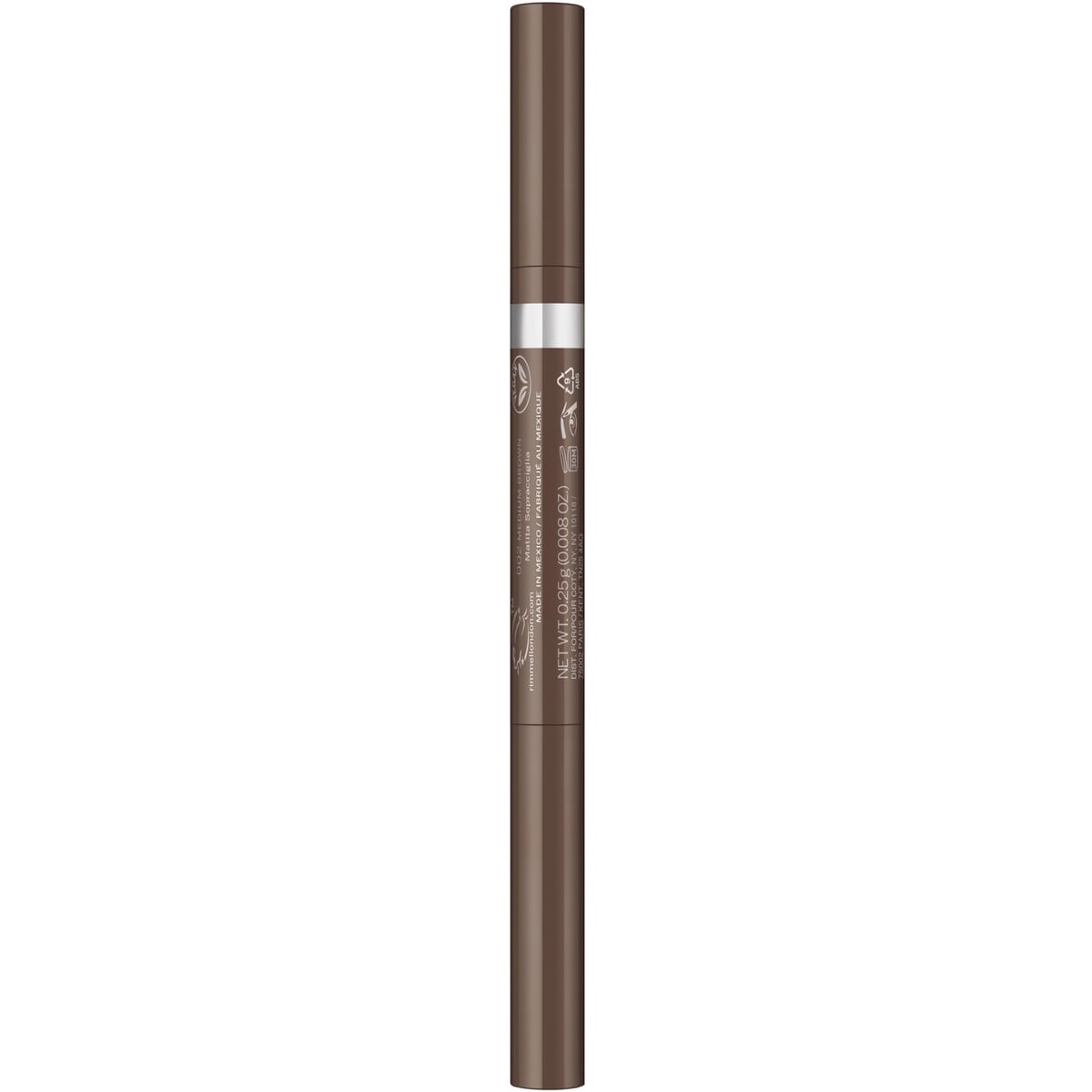 Rimmel London Brow This Way Fill & Sculpt Eyebrow Definer, Double Ended Brow Pencil, 0.25 g