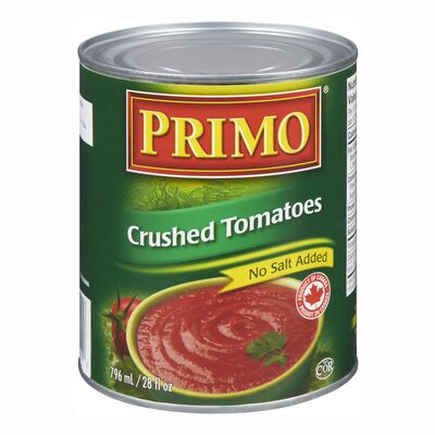 Primo No Salt Added Crushed Tomatoes 796 mL