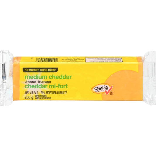 No Name Medium Cheddar Cheese, 200 g