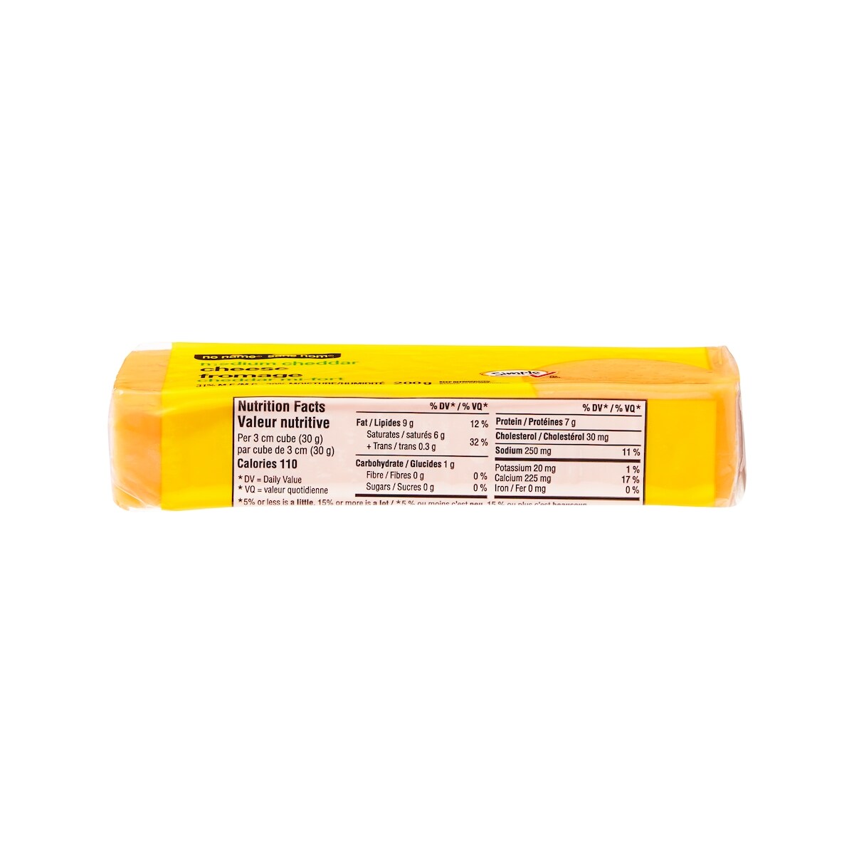 No Name Medium Cheddar Cheese, 200 g