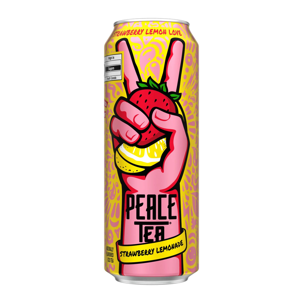 Peace Tea Strawberry Lemon Love Iced Tea Can 695mL