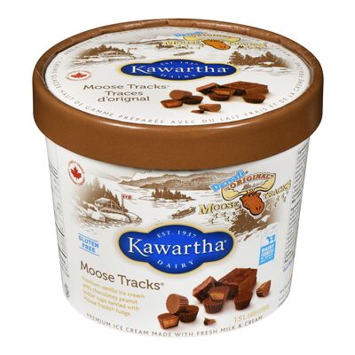 Kawartha Dairy Moose Tracks Ice Cream, 1.5 L