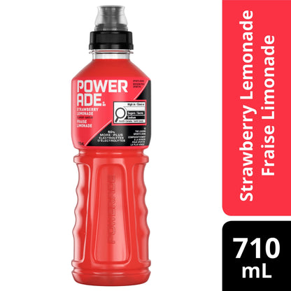 POWERADE Strawberry Lemonade Electrolyte Sports Drink 710 mL Bottle