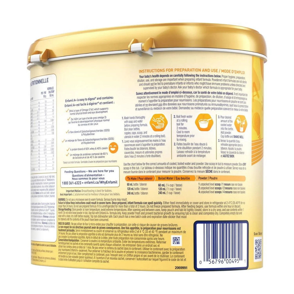 Enfamil A+ Baby Formula, Powder Tub, 663 g