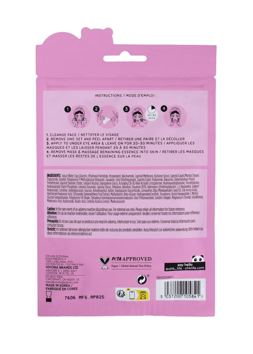 Oh K! Skin Rejuvenating Under Eye Masks, 7 pairs