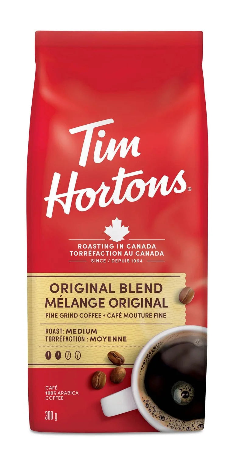 Tim Hortons Original Blend Medium Roast Ground Coffee, 300 g