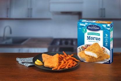 Bluewater Crunchy Breaded Fish Fillets, Wild-Caught Cod, 525 g