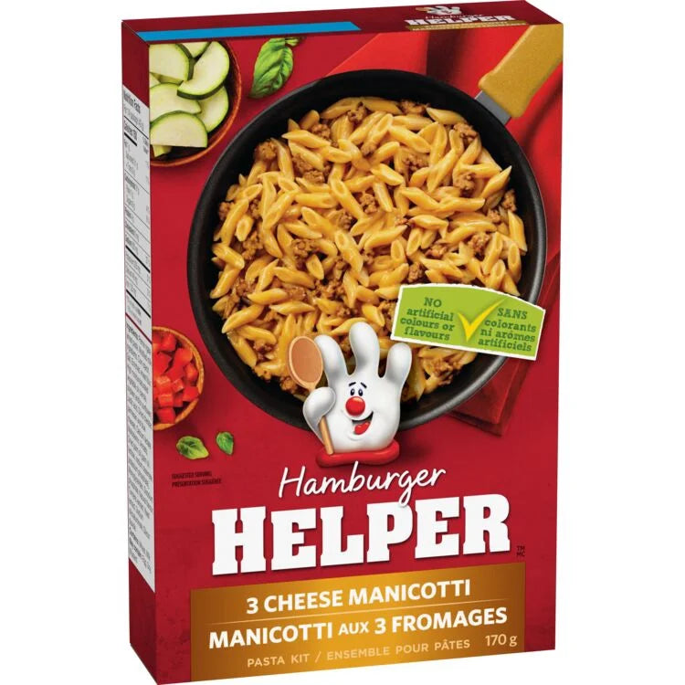 Hamburger Helper 3 Cheese Manicotti 170g