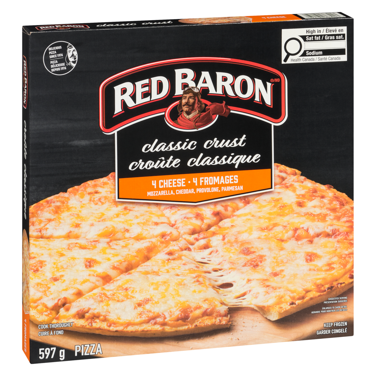 Red Baron Pizza Classic Crust 4 Cheese, 597 g
