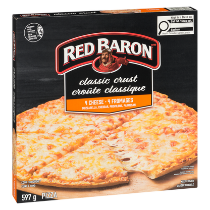 Red Baron Pizza Classic Crust 4 Cheese, 597 g