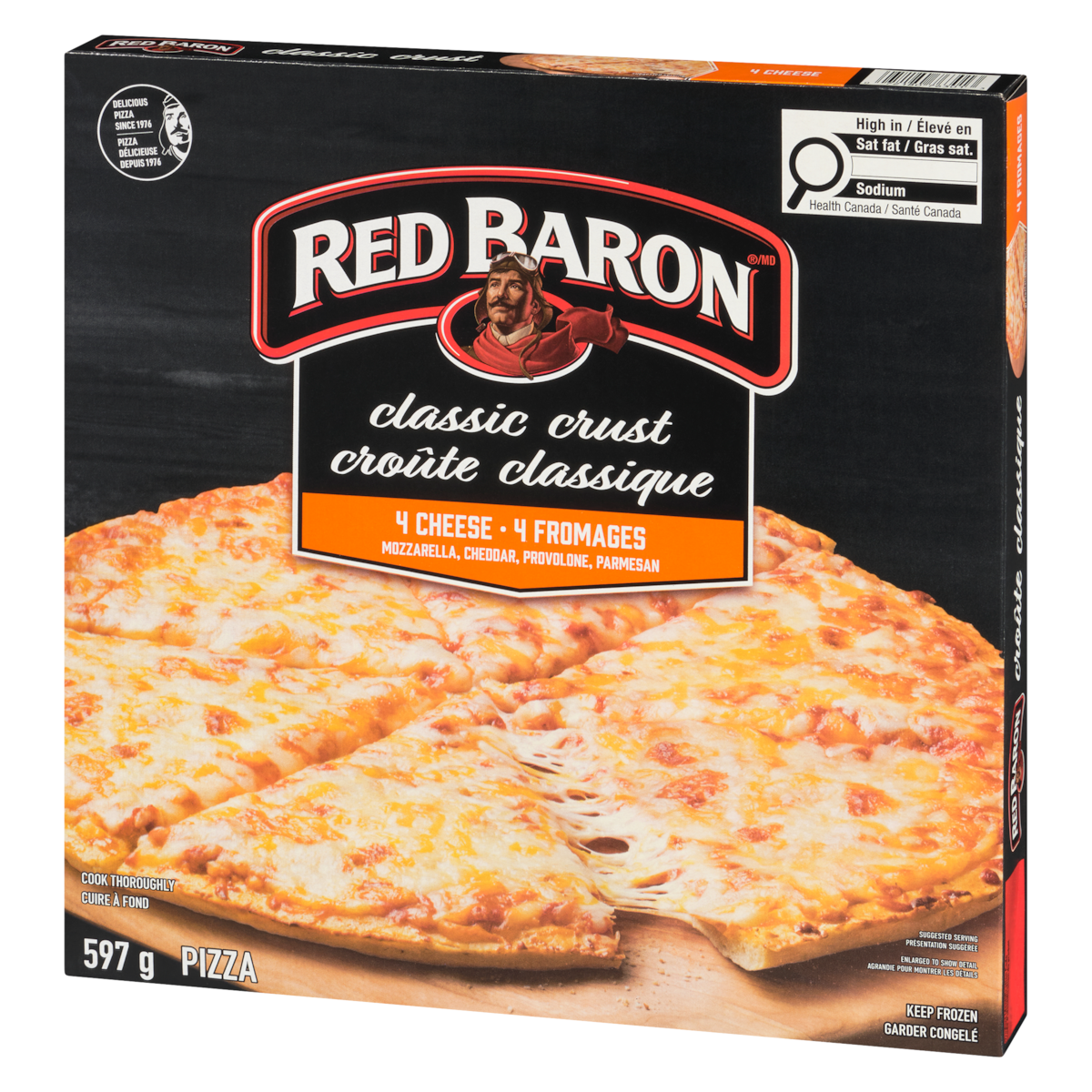Red Baron Pizza Classic Crust 4 Cheese, 597 g