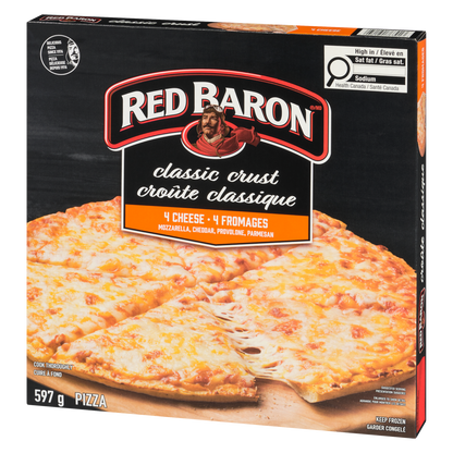 Red Baron Pizza Classic Crust 4 Cheese, 597 g