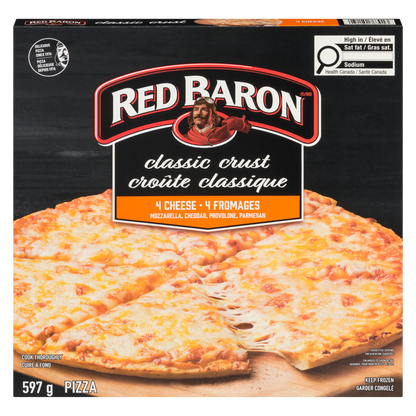 Red Baron Pizza Classic Crust 4 Cheese, 597 g