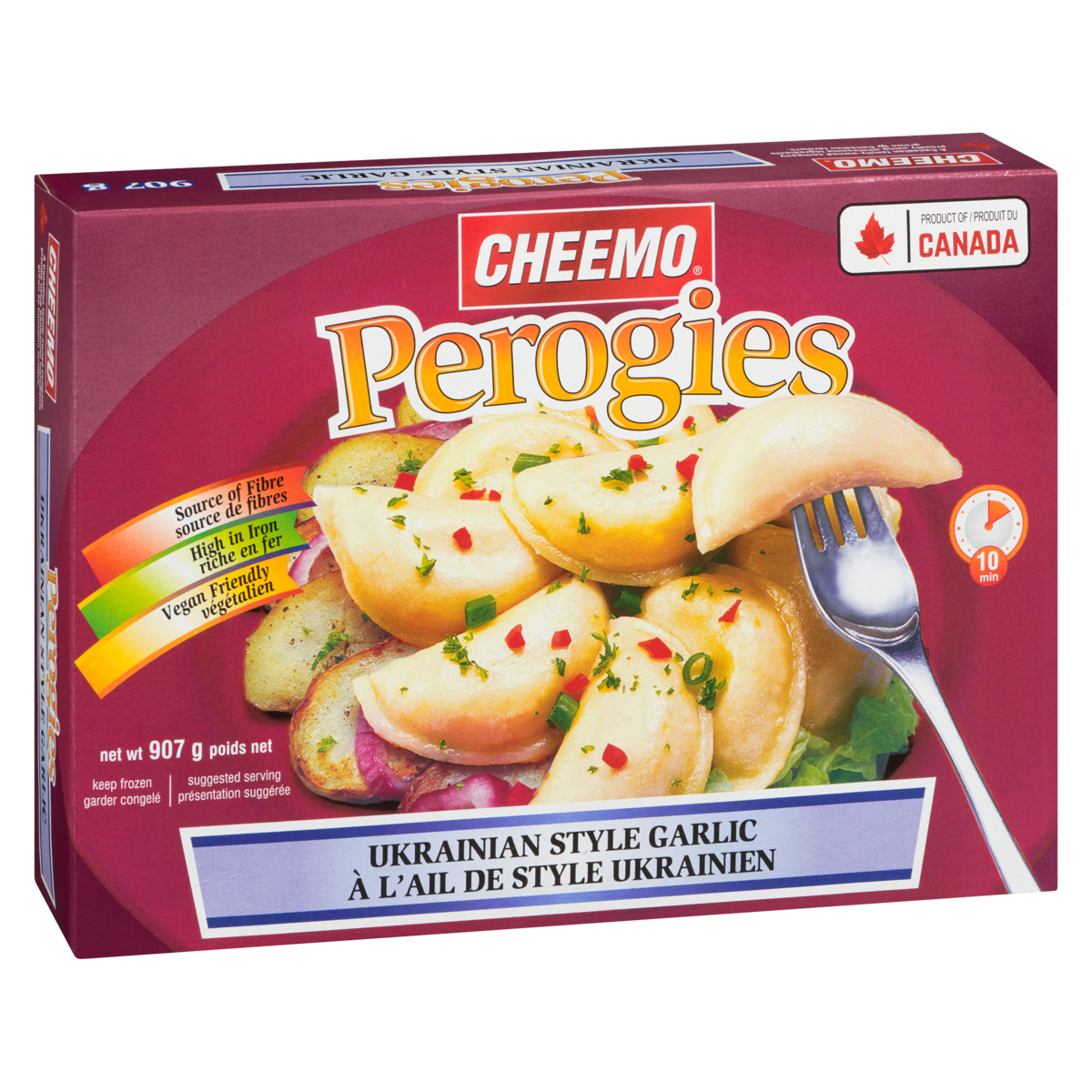 Cheemo Perogies Roasted Garlic, 907 g