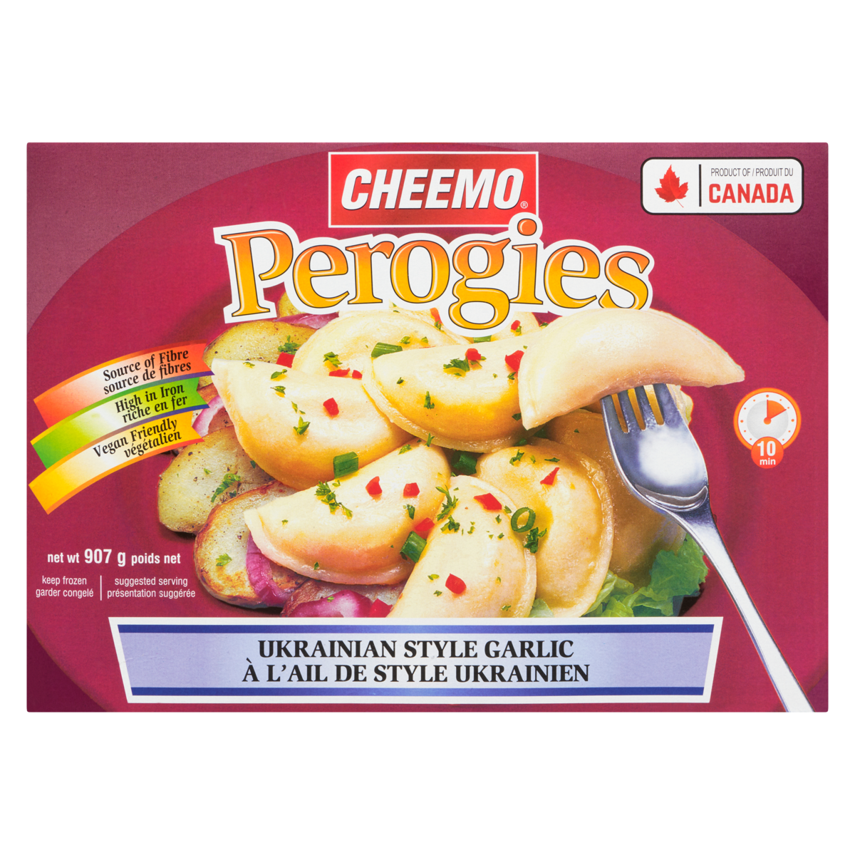 Cheemo Perogies Roasted Garlic, 907 g