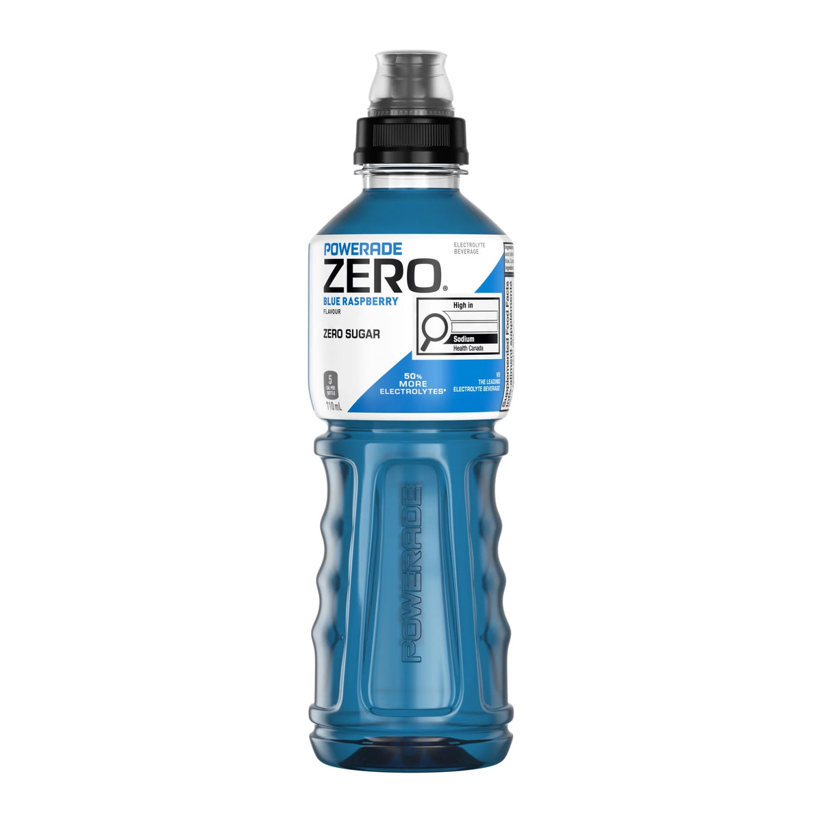 Powerade Zero Blue Raspberry Electrolyte Sports Drink, 710 mL Bottle