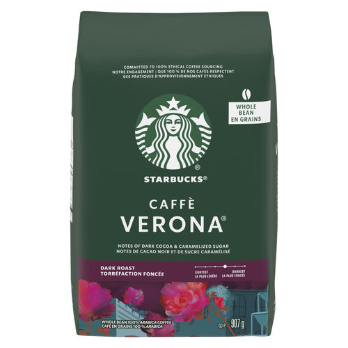 Starbucks Caffe Verona Whole Bean Coffee Dark Roast 907 g