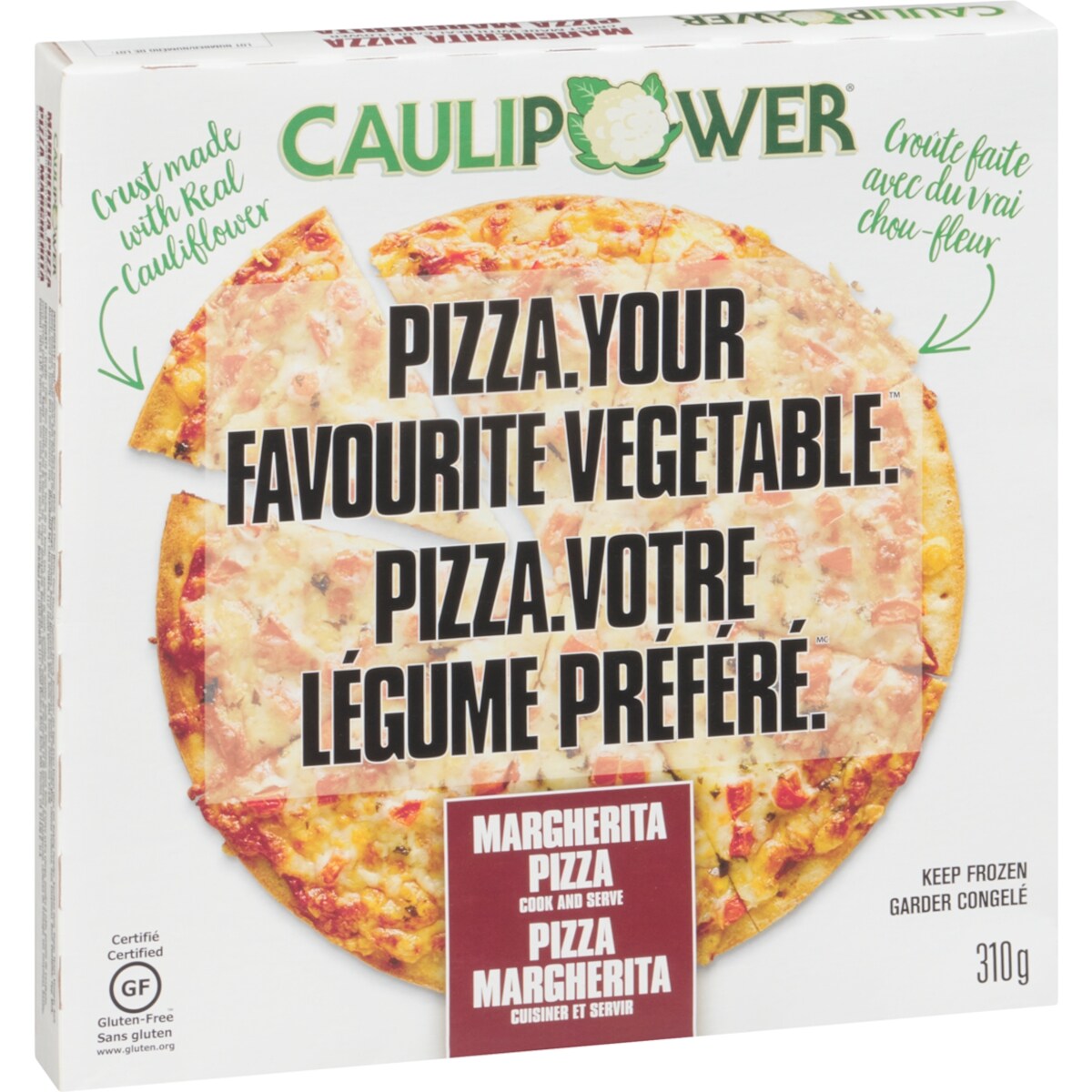 Caulipower Frozen Margherita Pizza, 330 g